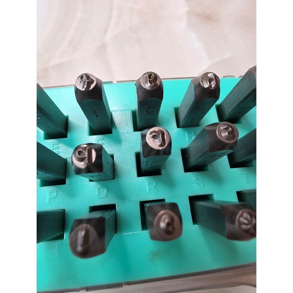 ImpressArt Juniper 3mm Lowercase Metal Stamp Set 33pc Jewelry SC1320AM-3mm-M K2 - Picture 6 of 16